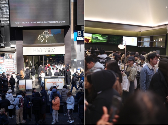 喜茶海外首家LAB店于紐約時代廣場開業(yè)，向世界展示年輕中國茶