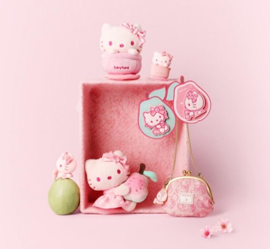 Hello Kitty×喜茶再度聯名，用新品櫻花芭樂白桃特調一杯春天|餐飲界